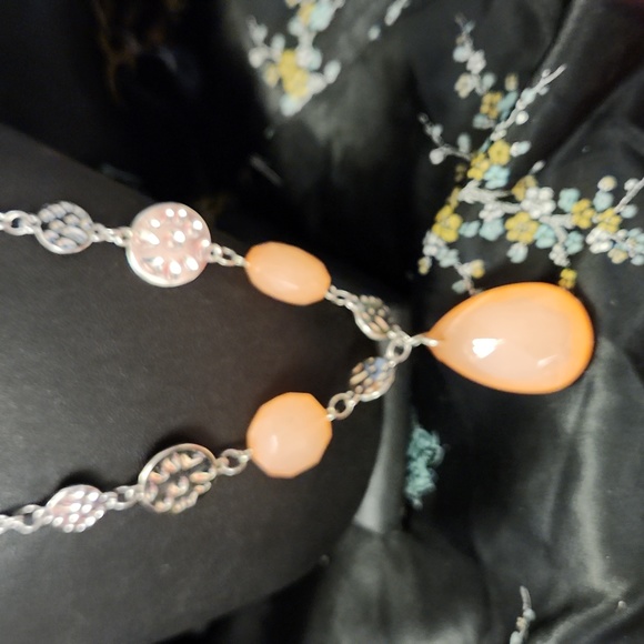 Paparazzi Dew What You Wanna Dew Orange Necklace - Picture 1 of 3